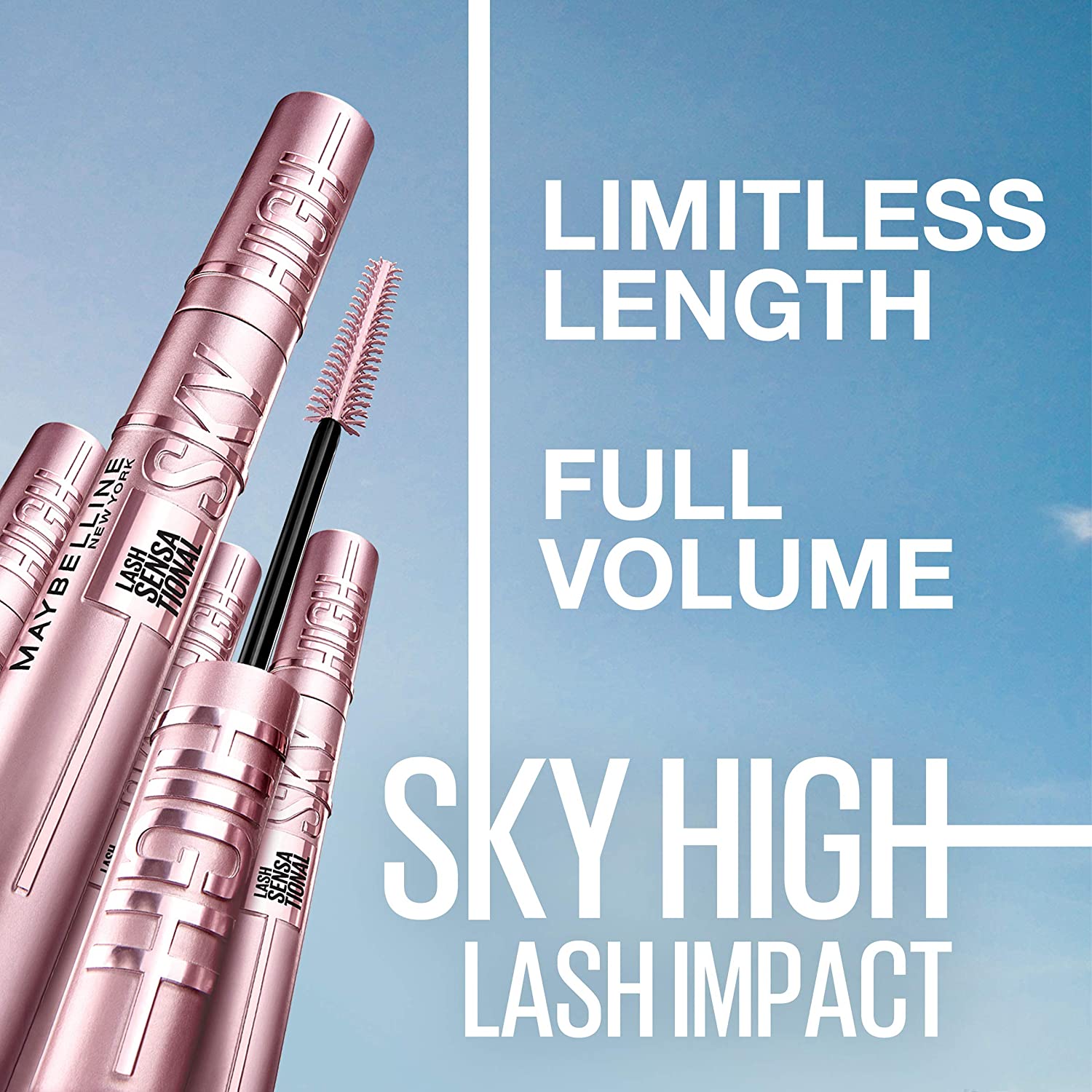 Maybelline New York -  Sky High (Waterproof) Mascara Makeup (802 Very Black)