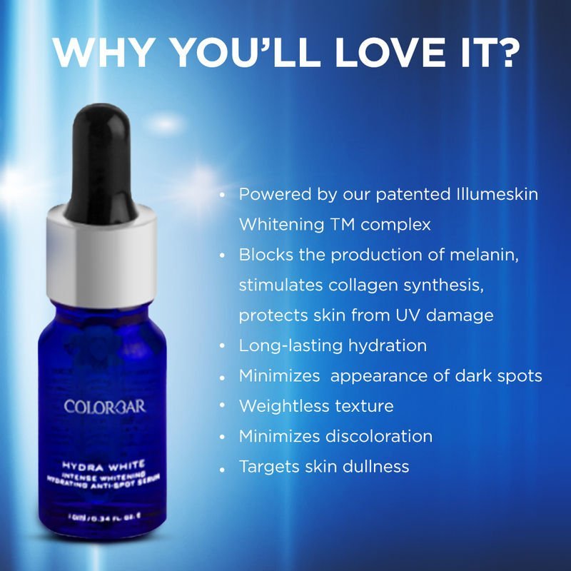 Colorbar - Skin Care Intense Whitening Hydra White Anti-spot Serum (10ml)