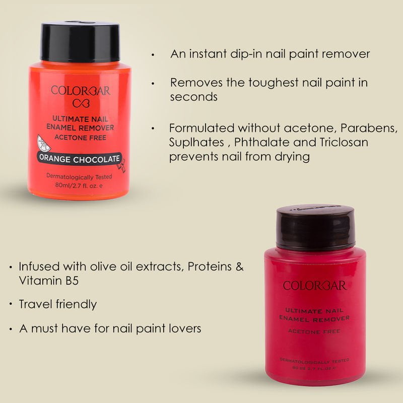 Colorbar - Ultimate Nail Enamel Remover - Orange Chocolate (80mL)