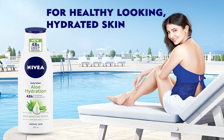 NIVEA Body Lotion, Aloe Hydration, with Aloe Vera, for Smooth, Hydrated Skin