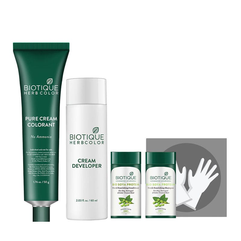 Biotique - Herbcolor Hair Color 3N (50gm+110mL) (Darkest Brown)