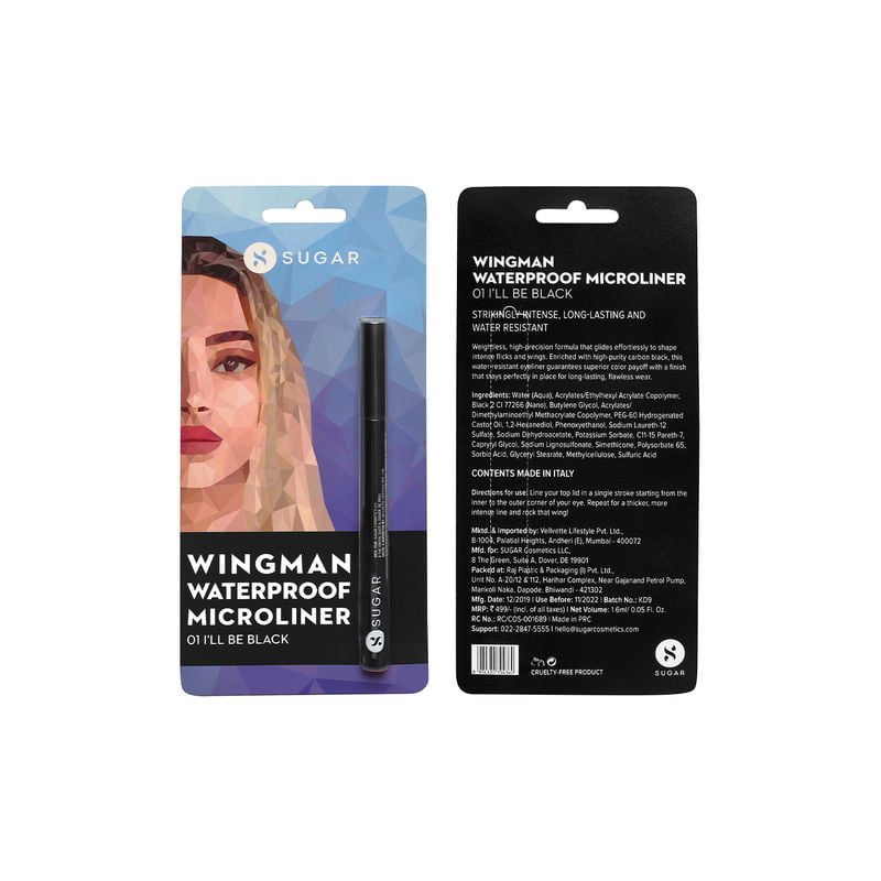 SUGAR - Wingman Waterproof Microliner - 01 I'll Be Black (1.6mL)