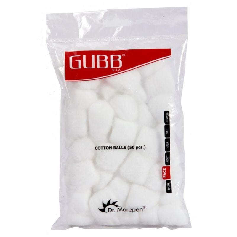 GUBB USA - Cotton Balls White 50s (50pcs)