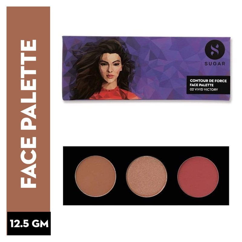 SUGAR - Contour De Force Face Palette - 02 Vivid Victory (5g)