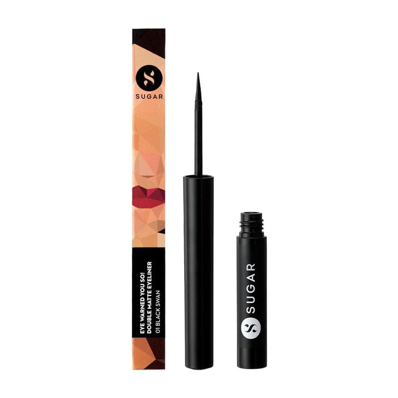 SUGAR - Eye Warned You So! Double Matte Eyeliner 01 Black Swan (1.7ml)