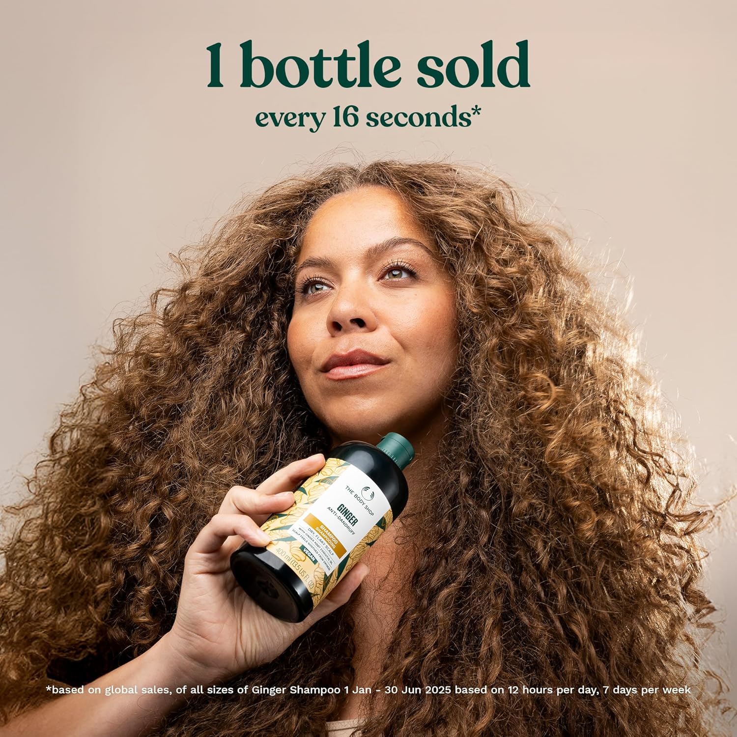 The Body Shop Ginger Scalp Care Shampoo – For Dry, Flaky Scalp – With Vegan Silk Protein – 250ml