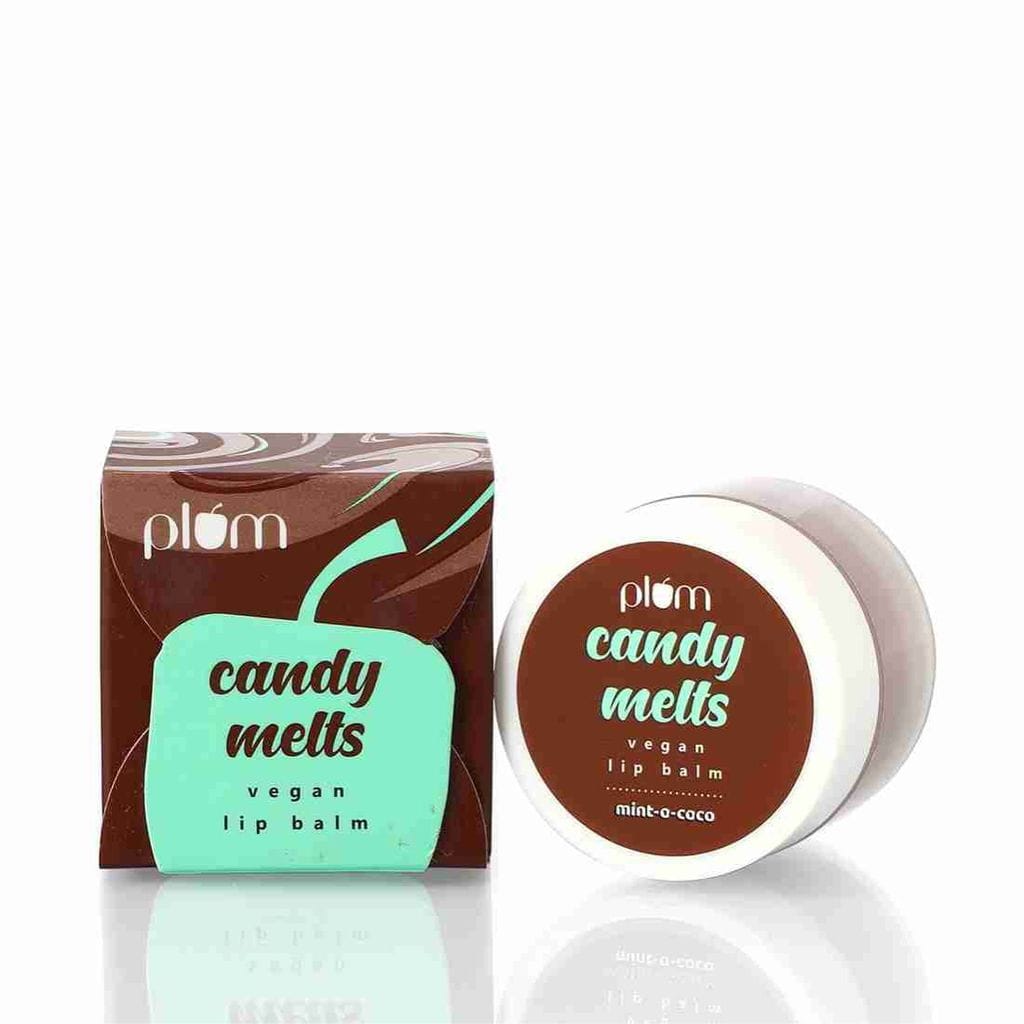 Plum - Candy Melts Vegan Lip BalmMint-o-Coco | With Natural UV Protection for Lips |