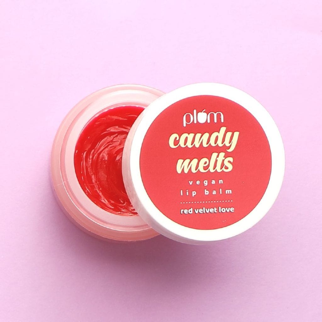 Plum Candy Melts Vegan Lip Balm {5g} Red Velvet Love