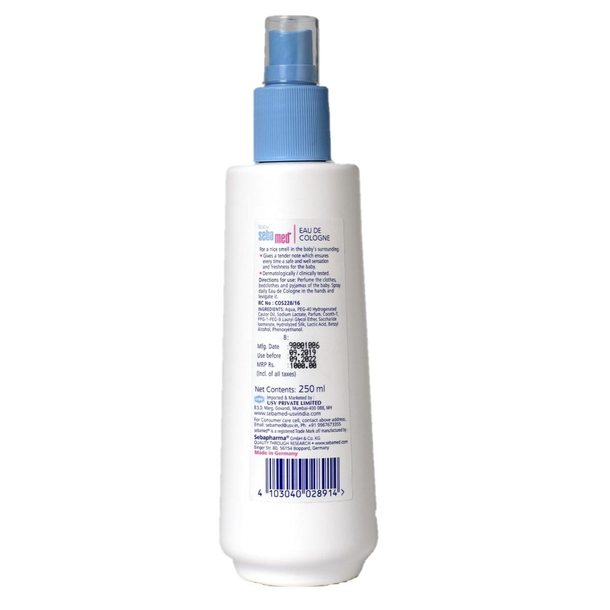 SebaMed Baby Eau de Cologne (250mL)