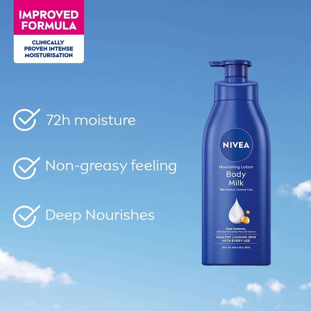 Nivea - Nourishing Lotion Body Milk 72h Moisture Intense Care (600ML)