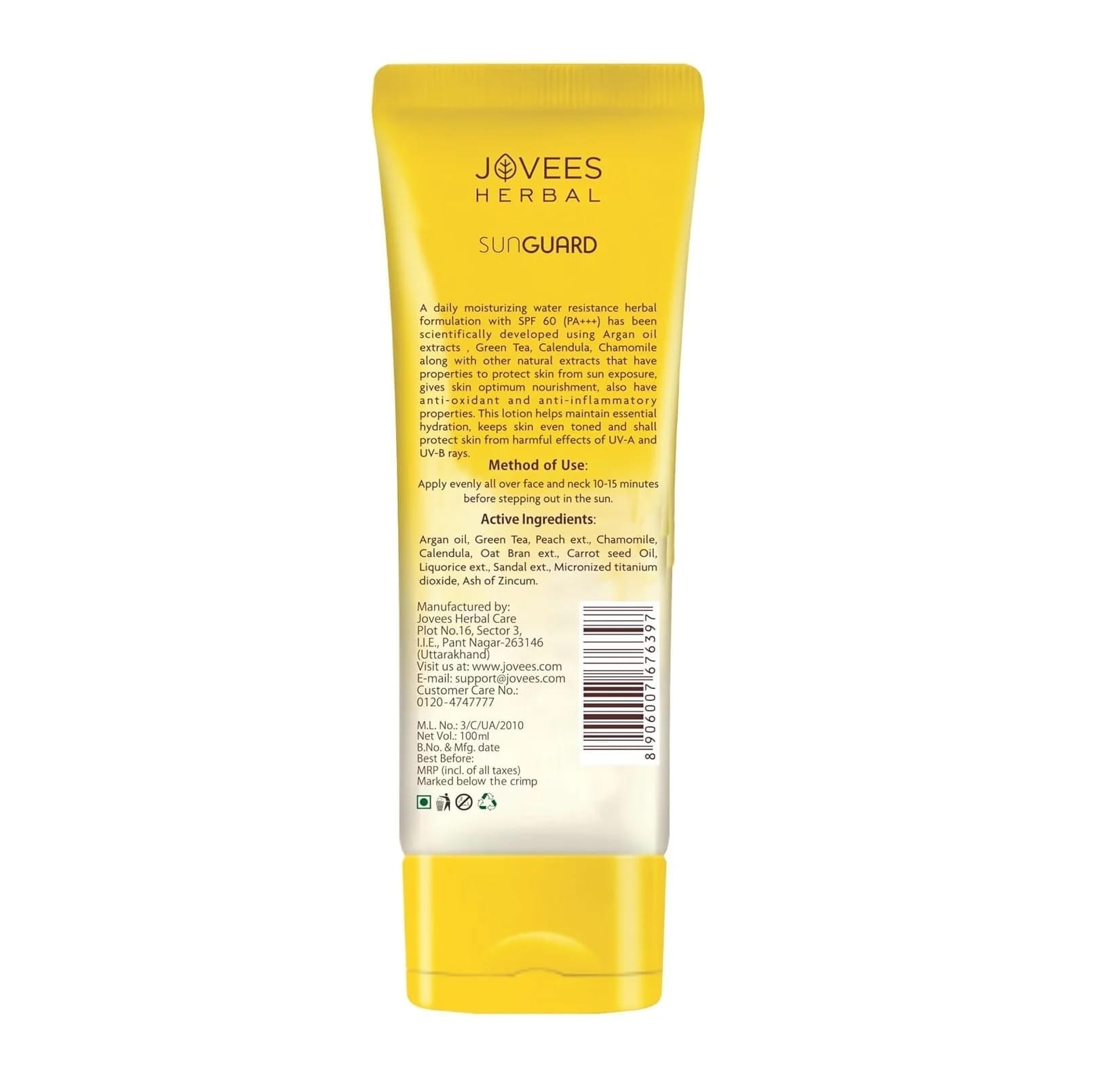 Jovees - Sun Guard 3 In 1 Matte Lotion SPF 60 PA +++ (100ML)
