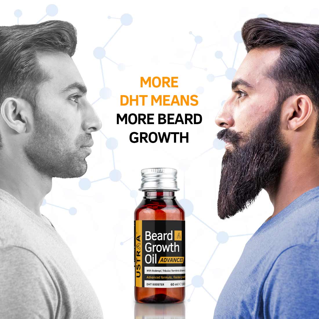 Ustraa Beard Growth Oil- Advanced - (60mL)