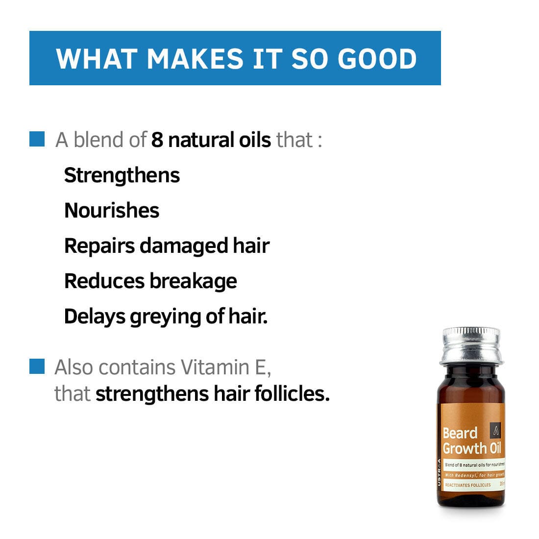 Ustraa Beard Growth Oil - (35mL)