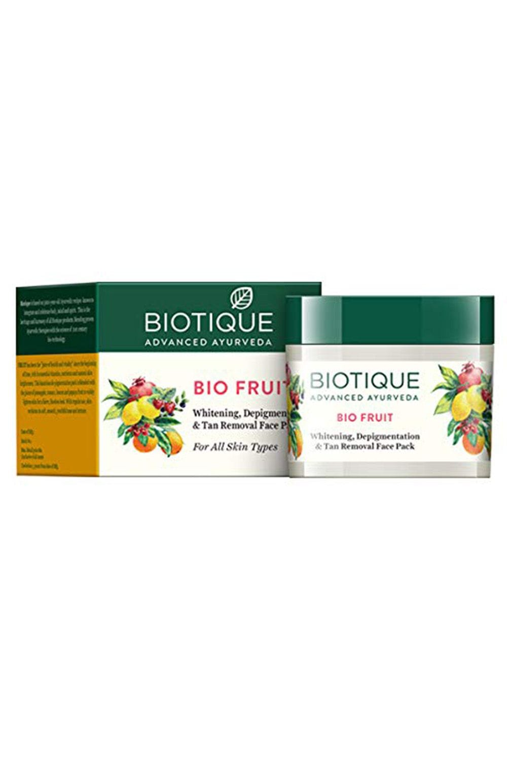 Biotique - Bio Fruit Whitening And Depigmentation & Tan Removal Face Pack (75g)