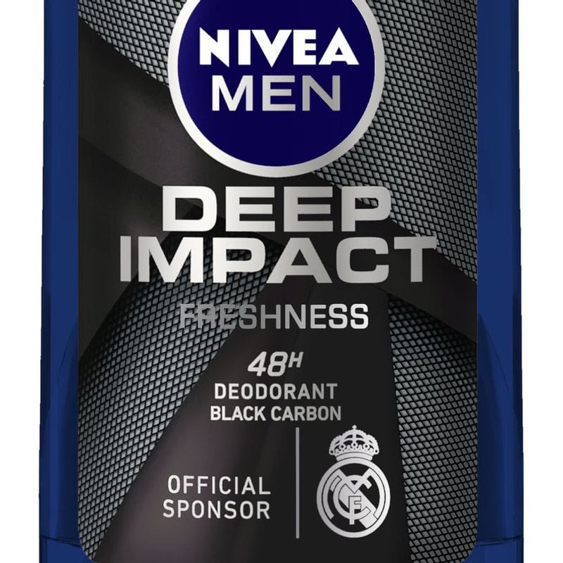 NIVEA - Men Deodorant Roll On, Deep Impact Freshness, 48 h Anti Perspirant Freshness (50mL)