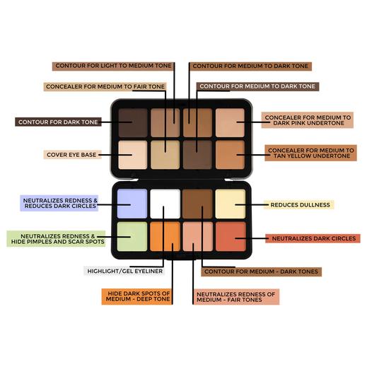 Forever 52 - 16 COLOR CAMOUFLAGE HD PALETTE - CHP001