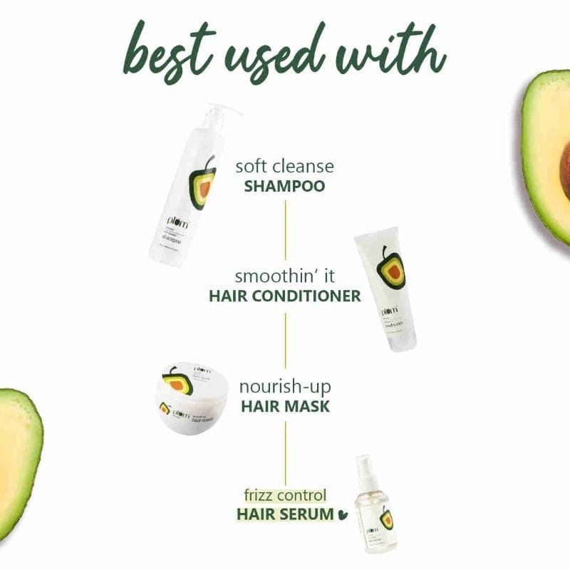 Plum Avocado Frizz-control Hair Serum For Instantly Smooth & Manageable Hair {100mL}