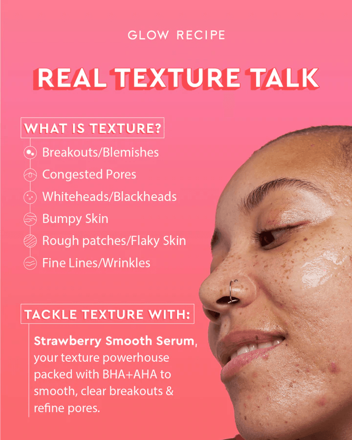 Glow Recipe - Strawberry Smooth BHA + AHA Salicylic Serum (30mL)