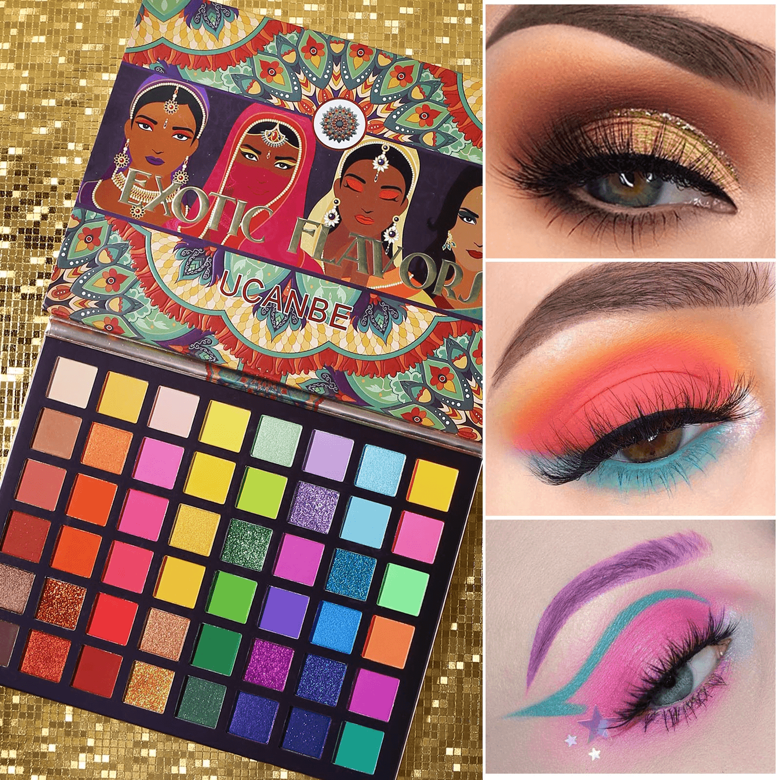UCANBE - 48 Colors Exotic Flavors Eyeshadow Palette