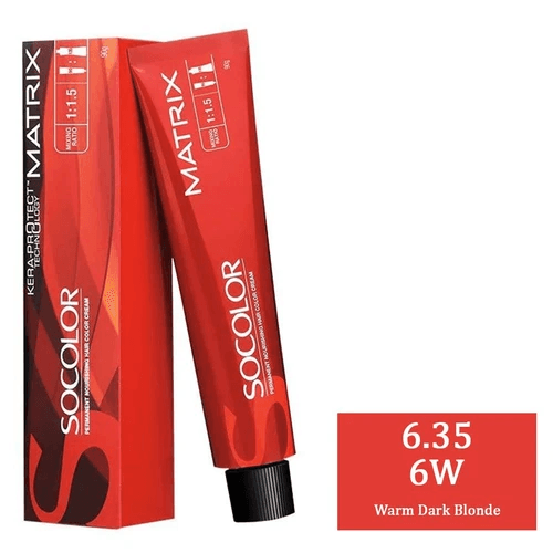 Matrix - 6.35 6W (Warm Dark Blonde) (90g) SOCOLOR Hair color