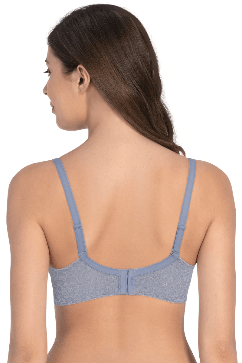 AMANTE - Floral Romance Padded Non-wired Lace Bra (COLOR - TEMPEST - 01N) - BRA10306