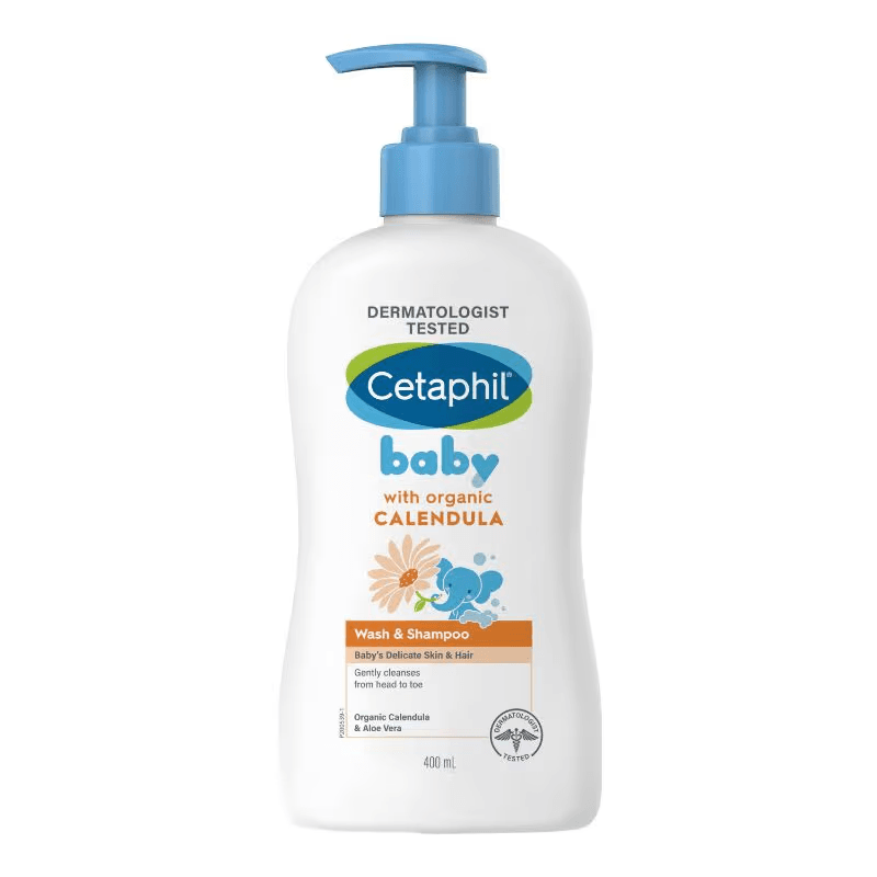 Cetaphil - Baby Wash & Shampoo with Organic Calendula (400mL)