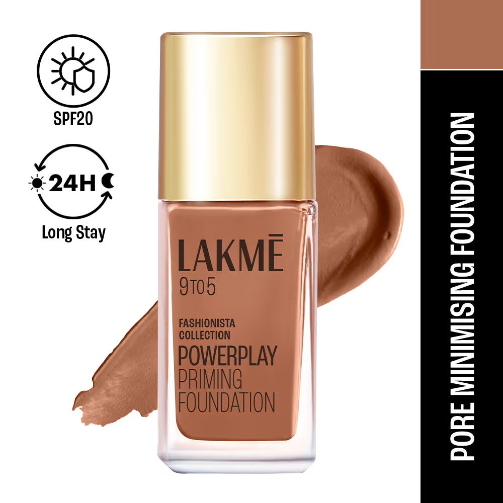 Lakme - 9 To 5 Primer + Matte Perfect Cover Foundation (25ml)
