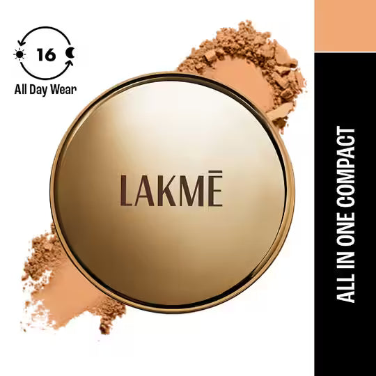 Lakme - 9 to 5 Primer + Matte Powder Foundation Compact (9g)