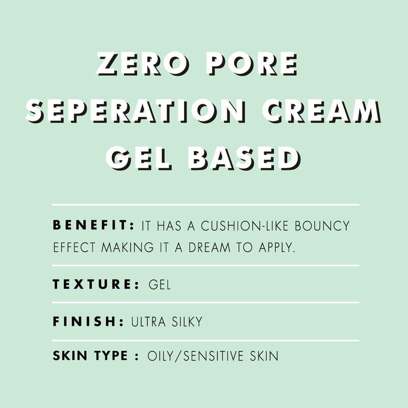 Pac - Zero Pore Separation Cream - 01 Gel Based (35g)