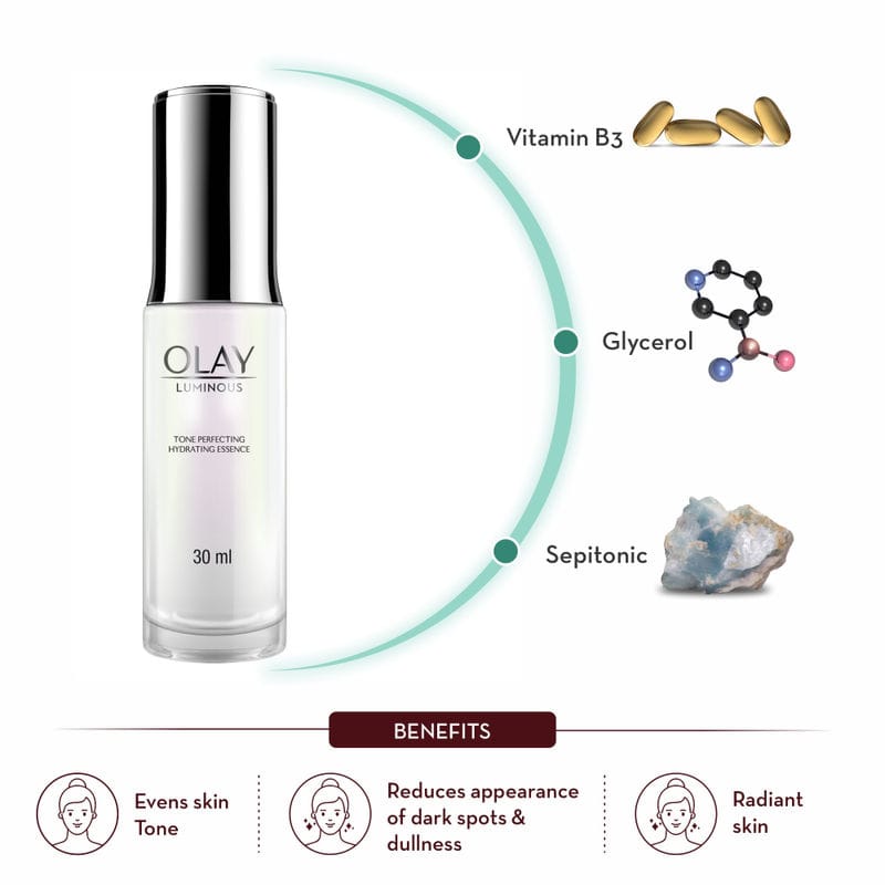 Olay - Luminous Serum: Tone Perfecting Hydrating Essence (30mL)