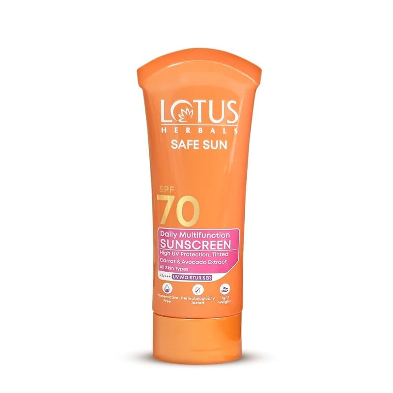 Lotus Herbals - Safe Sun Daily Multi-Function Sunscreen SPF 70 PA+++ (60g)