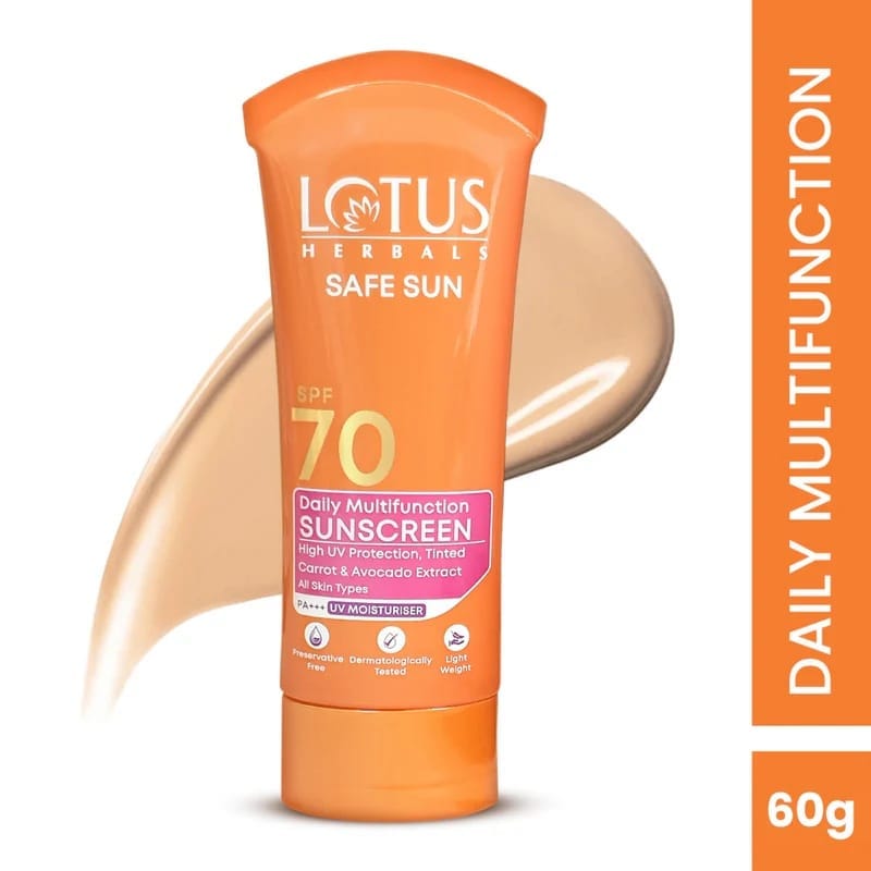 Lotus Herbals - Safe Sun Daily Multi-Function Sunscreen SPF 70 PA+++ (60g)