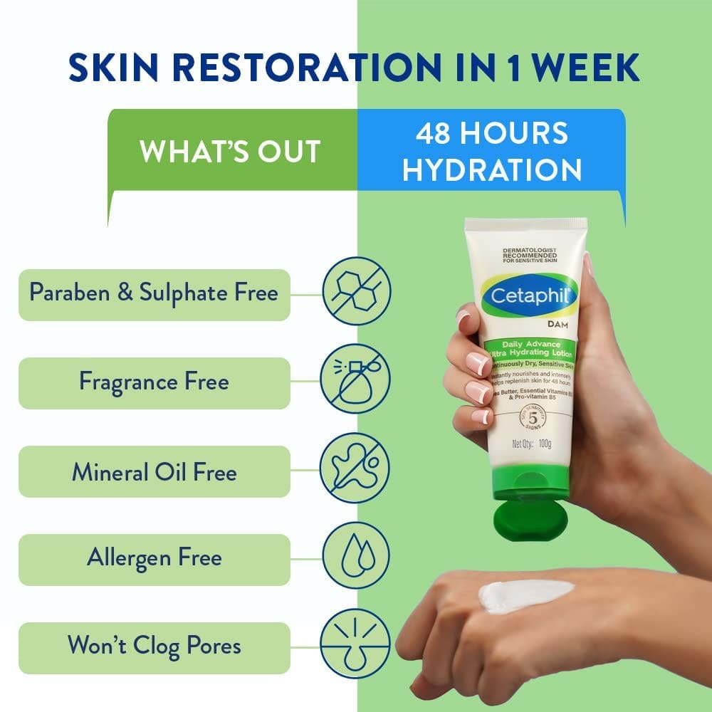 Cetaphil - Daily Advance Ultra Hydrating Lotion Dam Cream (100g)