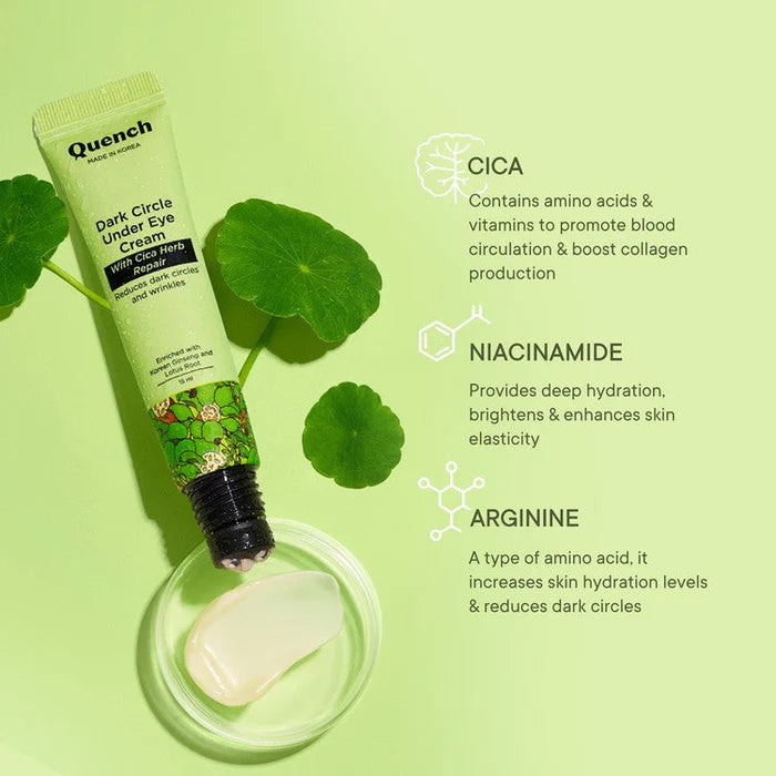 Quench - Dark Cricle Under Eye Cream With Cica Herb Repair (15ML)