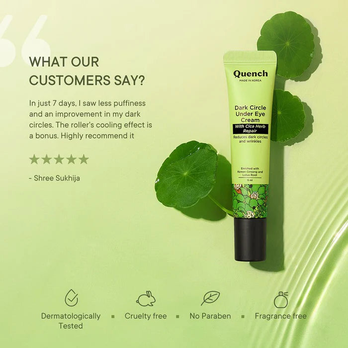 Quench - Dark Cricle Under Eye Cream With Cica Herb Repair (15ML)