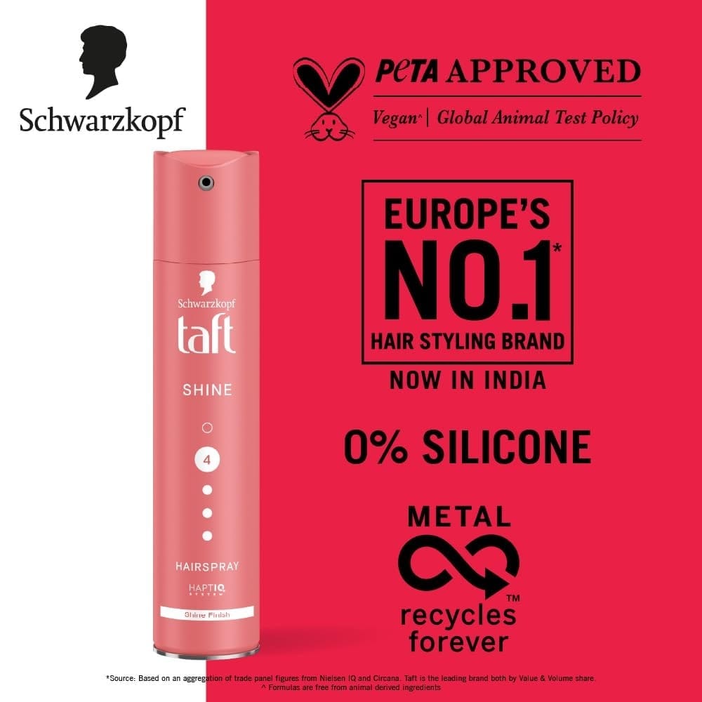 Schwarzkopf - Taft Shine Hairspray - 4 Spray (250mL)